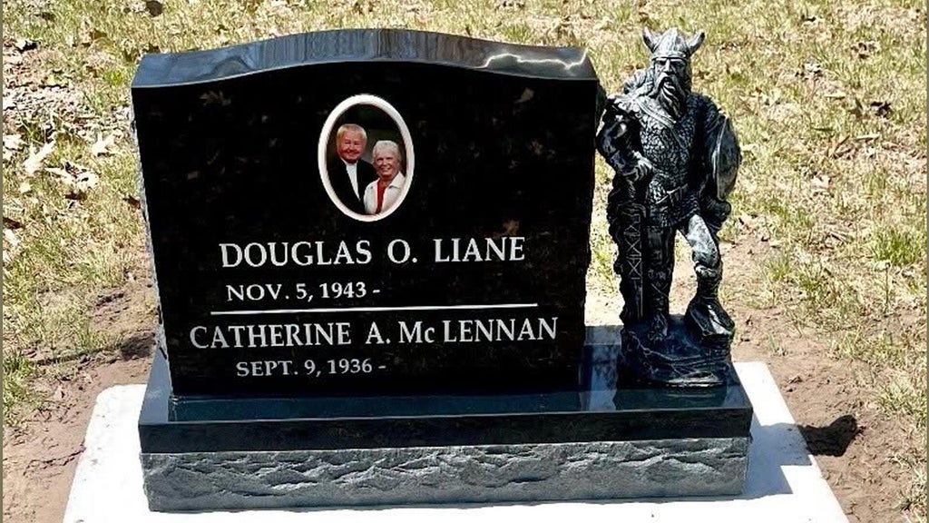 Viking statue stolen from gravestone in cemetery on Lac Mille Lacs, sheriff says — WCCO / CBS Minnesota, Tarpon Springs Community news