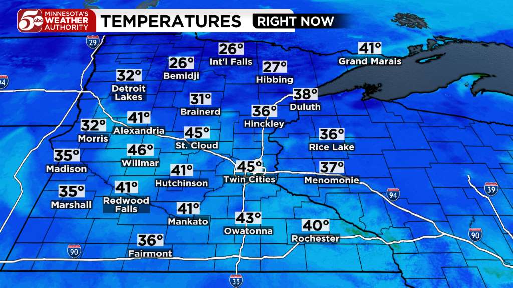 Monday weather: Sunshine mixed with high clouds — KSTP 5