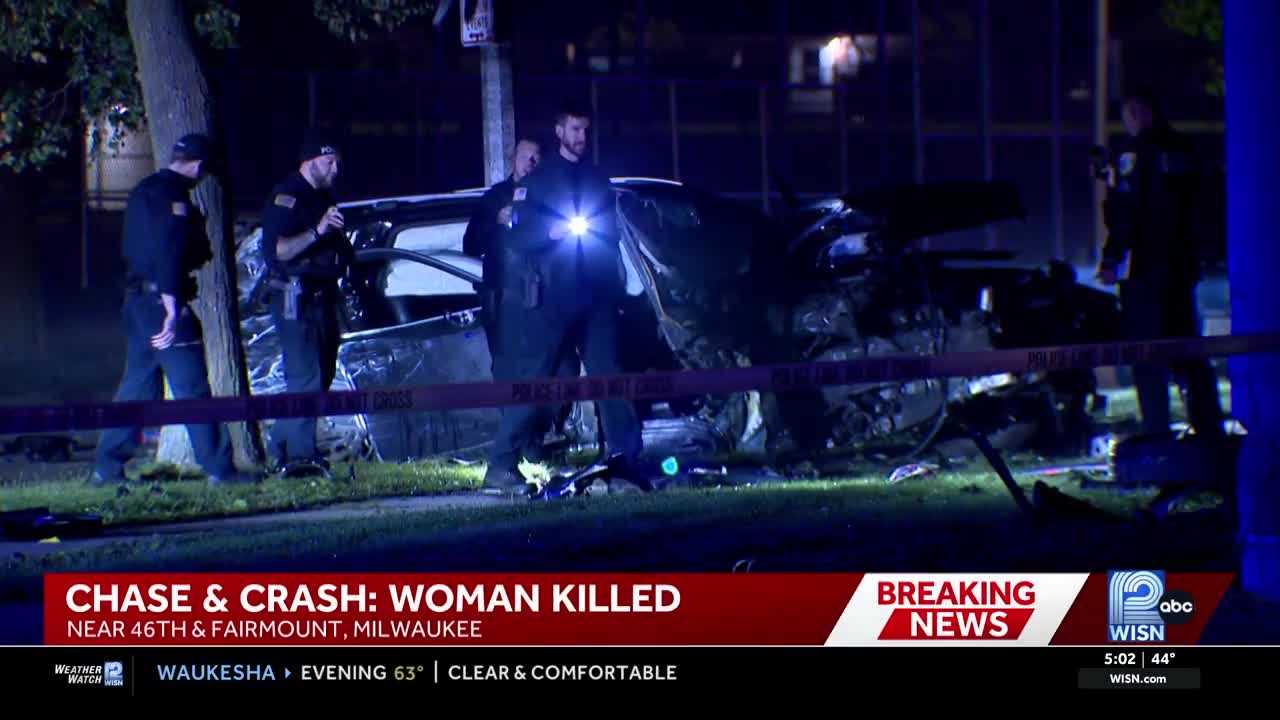 Woman killed after police chase from Germantown ends in Milwaukee crash — WISN 12 Milwaukee, Tarpon Springs Community news