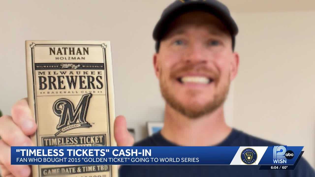 Brewers fan redeems 12-year-old 'Timeless Ticket' for World Series game — WISN 12 Milwaukee, Tarpon Springs Sports news
