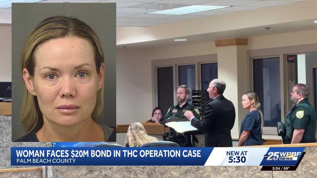 Woman accused in multi-million-dollar THC operation held on $20 million bond — WPBF West Palm Beach, Tarpon Springs Business news