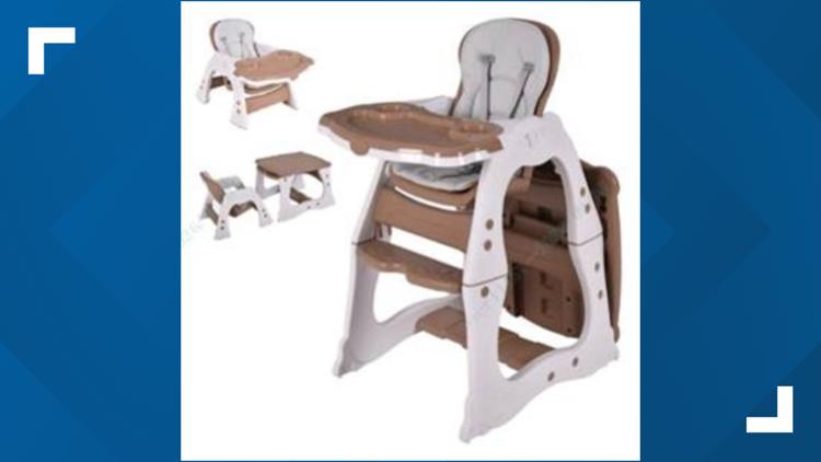 Convertible high chairs recalled over risk of fall, entrapment — WTSP Business Tampa Bay, Tarpon Springs Business news