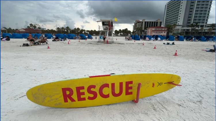 Clearwater Beach lifeguards warn of dangerous rip currents as rescues climb, hazardous conditions continue through the weekend — WTSP 10 Tampa Bay