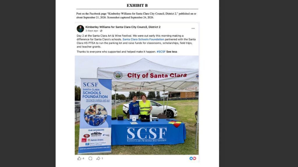 Santa Clara candidate faces complaint over campaign post — San Jose Spotlight