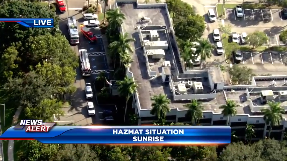 Suspicious package triggers hazmat situation at Sunrise office for US Rep. Wasserman Schultz — WSVN 7 Broward, Tarpon Springs Sports news
